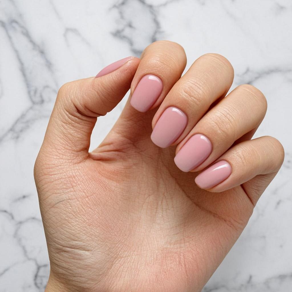 Design de unhas: Nude Minimal